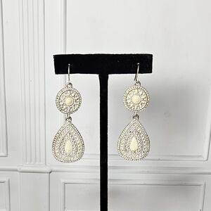 5 For $25 Western Boho Silver Tone Drop Earrings